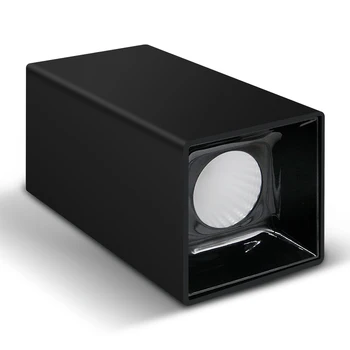 [DBF]Vysokým Odrazom Námestie LED COB Povrchovú montáž Downlight 15W 20W Black/White Bývanie 3000K/4 000 K/6000K Stropné Bodové Svetlá