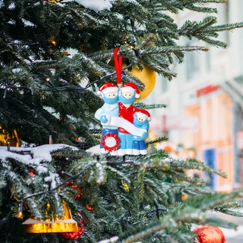 DIY Vianočný Stromček Visí Ozdoby Darček Dovolenku Dekor Šťastný Nový Rok Hračky Maska Snehuliak Rodinu Vianočné Dodávky