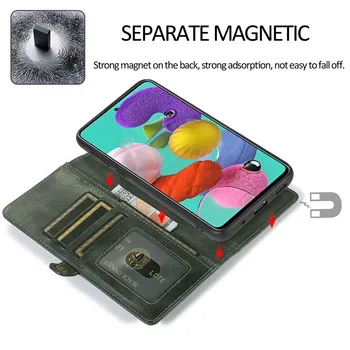 Luxusné Magnetické Kožené Peňaženky Obal Pre Samsung Galaxy A51 A71 A10 A20 A30 A40 A50 A70 A30s A50s Flip Stojan Držiteľa Karty Kryt