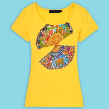 Nové Modely Národných Vietor Ručné Topy Ženy Diamond Fanúšikov T-Shirts Mama Dary, O-Krku Bavlna Žena Slim T-Shirt 8606 Z15