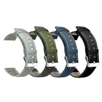 1 Pc Plátno Kožené Watchband Rýchle Uvoľnenie na Zápästie pre Xiao Haylou Solar 22 mm