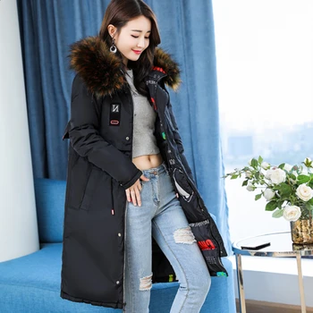 Nosiť na oboch stranách Nadol, bavlna kabát žien stredná dĺžka zimné 2020 nový kórejský kapucňou prešívaný Parker bavlnená bunda dámske