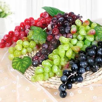36 Strapcov Hrozna, Umelé Ovocie Viniča, Plastové Falošné Ovocie Realisticky Domov Svadobné Party Záhradné Dekorácie Mini Simulácia Ovocie
