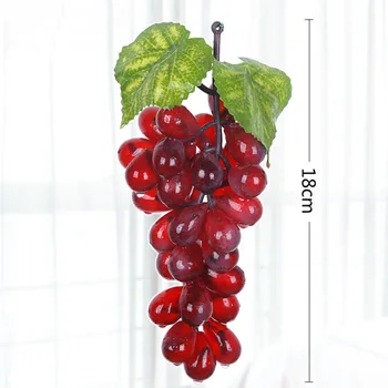 36 Strapcov Hrozna, Umelé Ovocie Viniča, Plastové Falošné Ovocie Realisticky Domov Svadobné Party Záhradné Dekorácie Mini Simulácia Ovocie