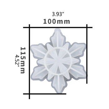 Snowflake Prívesok Odlievanie Silikónové Formy DIY Remesiel Aromaterapia Vosk Vôňa Sadrové Omietky Crystal Epoxidové Živice Plesní