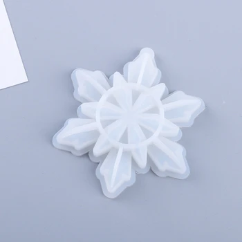 Snowflake Prívesok Odlievanie Silikónové Formy DIY Remesiel Aromaterapia Vosk Vôňa Sadrové Omietky Crystal Epoxidové Živice Plesní