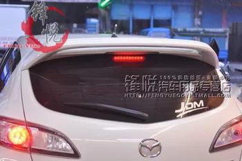 Vhodné pre Mazda 3 Aveo hatchback MPS uhlíkových vlákien zadný spojler zadné krídlo