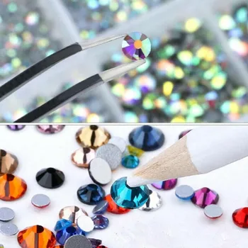 12 buniek/Crystal box Diamond Gem 3D Lesk Na Nechty Nechty Krásy Doplnky, Dekorácie Umenia Art Decor 2021