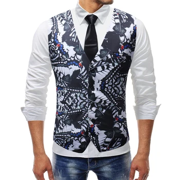 Gilet homme 2018 novú značku bez rukávov pás kabát pre mužov kvalitné bavlnené pánske formálne vesta plus veľkosť 5xl
