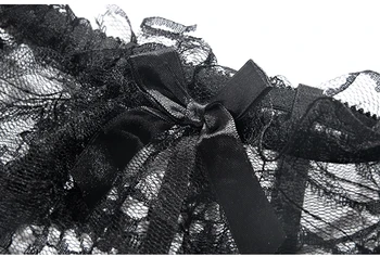 Kvetinová Čipka Sexy Podväzkový Pás Sady Sex Lingeries Exotických Žien G String Nohavičky Čierne Priehľadné Pančuchy 3ks Vyhovovali Kostýmy
