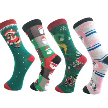 Nový Štýl Európy a Ameriky Vianočné Série Páry Trubice Ponožky Mužov Elk Trend Ponožky Cartoon Športové Ponožky