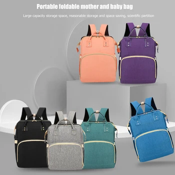 Móda plienkové Kočík Batoh Maminku Skladacie Postieľky Prenosné Tašky Materskej Plienky Pack Cestovné Tašky pre Ženy