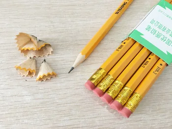 [4Y4A] žiakom Základnej školy ceruzka s gumu HB ceruzky, Drevené Ceruzky Hb Ceruzka Gumu S Hlavou kancelárske potreby