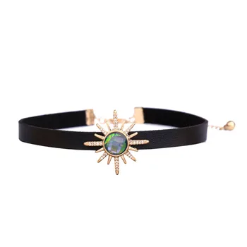 SNCSDK Európskej Amerických módnych šperkov náhrdelník pre ženy farebné sun flower prívesok dámy náhrdelník populárne príslušenstvo