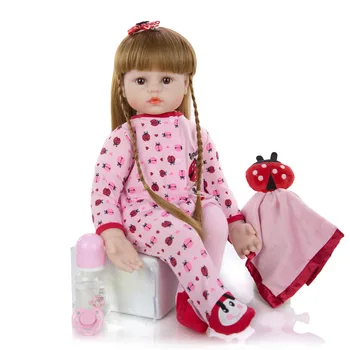 KEIUMI Hot Predaj bebe reborn Bábiky Hračky Látkové Telo Plnené Realistické Baby Doll S dievča, Batoľa, Narodeniny, Vianočné Darčeky