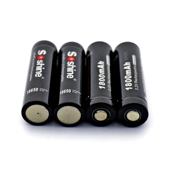 Soshine 3.2 V Nabíjateľná 18650 LifePO4 Batérie Bunky 1800mAH Chránené Pozitívne vsuvka pre Led Baterkou Svetlomet Bicyklov Svetla