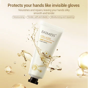 2 ks BAIMISS Kolagénu, Spevňujú Krém na Ruky Vyživujúce Pleť Starostlivosť Anti Chapping Proti Starnutiu Moisturizing Cream Bielenie HandCare