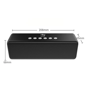 Nby 5510 Prenosný Bluetooth Reproduktor 10w bezdrôtové vonkajšie 3D stereo reproduktor Basový Hudby Boombox FM Rádio Ťažké Počítač Basy
