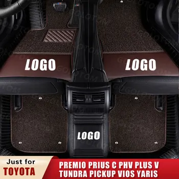 Vlastné Auto Podlahové Rohože pre Toyota Premio Prius c PHV Plus V Tundra Vyzdvihnutie VIOS Yaris Sedan A Trois Hatchback MPV Kufri Mat