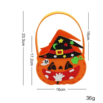 5 ks DIY EVA Halloween deti deti goody tašky candy bag darčekovej krabičke s rukoväťou learnng vzdelávania HOBBY hračky, detské ruky tašku strany