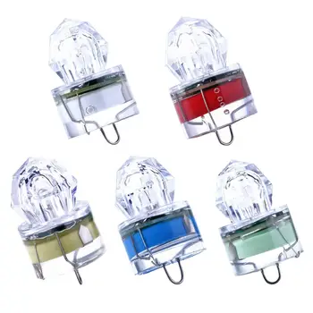 Farebné ABS Mini LED Nepremokavé Rybárske Návnady Svetlo LED Hlboko Klesnúť pod vodou Ryby Lákať Lampy, Svetlá návnady Návnada Squid Strobo
