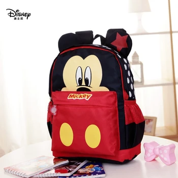 Disney nové Kreslené Mickey Minnie Mš Školskej Módy 3-6 Rokov Dieťaťa Batoh Roztomilý Taška školské tašky pre dospievajúce