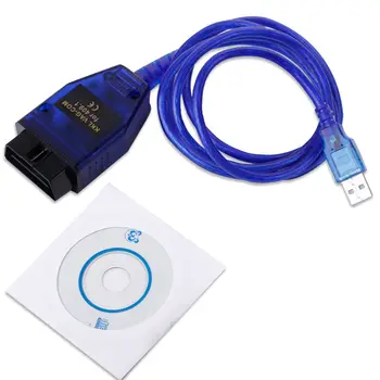 Kábel USB KKL VAG-COM 409.1 Na OBD2 II Diagnostický Scanner VW/Audi/Seat notebooku alebo PC softvér drive