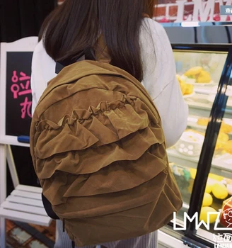 Princezná sladké lolita taška originálneho kórejského dizajn roztomilý volánikmi preppy elegantný štýl mladých študentov veľkú kapacitu batoh BAG95