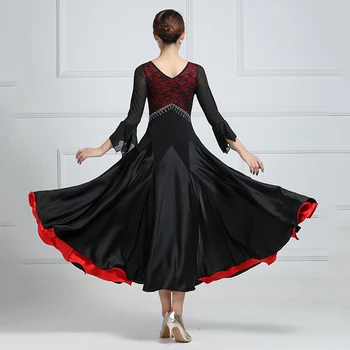 Vysoká Kvalita Nové Ballroom dance súťaže šaty štandardné šaty moderného tanca kostým ženy sála valčík 4 Farebné šaty