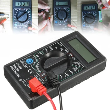 Min Tester Tools NOVÝ Profesionálny Digitálny Multimeter LCD DC AC Ohm Napätie Meter Ampér Bzučiak Funkčná Skúška Sonda Ttransistor