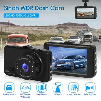 L302 DVR Kamera 3 palcový HD 1080P G-Senzor Mini DVR Dash Cam Video Rekordér Snímania Pohybu Detekciu Auto Dash Fotoaparát