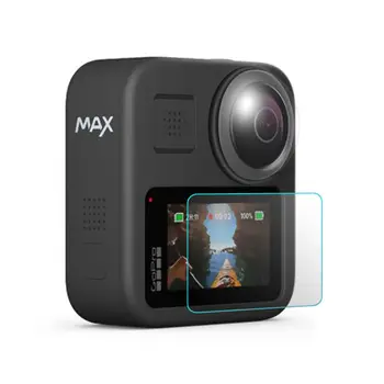 1Set Tvrdeného Skla Protector Ochranná Fólia Kryt Objektívu pre GoPro Max Fotoaparát