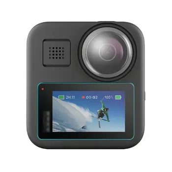 1Set Tvrdeného Skla Protector Ochranná Fólia Kryt Objektívu pre GoPro Max Fotoaparát