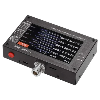 Max600 Plus HF / VHF / UHF Anténa Analyzer 0.1-600 mhz com / 4.3 