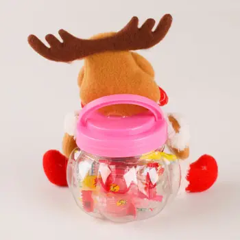 Vianočné Cukrovinky Úložný Box Jar Fľaša Santa Claus Snehuliak Elk Medveď Vianoce Dekor