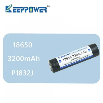 1 ks originál KeepPower 3200mAh 18650 batérie chránené batérie li-ion nabíjateľná batéria 3,7 V P1832J drop shipping