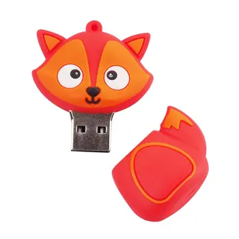 Kreatívne Cartoon Fox Pero Disk Flash Prenosné USB 2.0 U-disk Externý Memory Stick pre Notebooky a PC Notebook