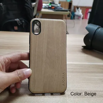 Drevené vzor puzdro pre iPhone X mäkké TPU silikónové & drevo PU kože koža pokrýva coque fundas pre iPhone X