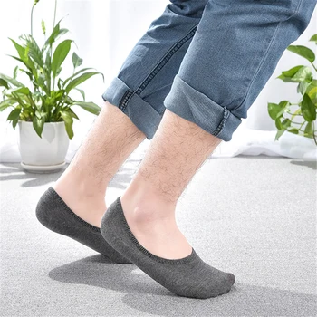 10 Dvojice Mužov Priedušná Proti Sklzu Neviditeľné Ponožky Loafer Loď Low Cut Členok Ponožka