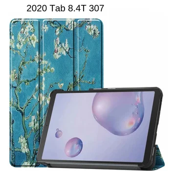 Coque ForSamsung Kartu A 8.4 palcový Tablet Prípade Tri-Fold Maľované Kožené Stojan Prípade Pre Kartu S6Lite 10.4 P610 prípadoch