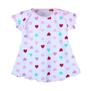 Letné detské Elegantné Kvet Dievča Bežné Šaty, Oblečenie detské Oblečenie-Krátke rukávy Frill Tlač Princess Bežné Sukne