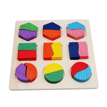 Baby Hračky, Drevené Hračky, Stavebný Kameň Dieťa Montessori Skoro Vzdelávacie Zápas Hračky Duševného Geometrie 2020 Nové