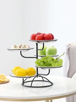 Nordic Multi-Layer Domov Akryl Sušené Ovocie, Snack Platňa S Vekom Priehľadná Doska Candy Železa Úložný Stojan