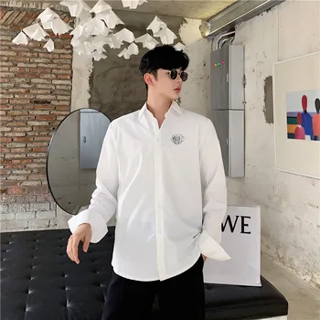 Len Tričko S-2XL Muži Späť Spájať Páse s nástrojmi Bežné Tričko s Dlhým Rukávom Muž Ženy Japonsko Kórea Streetwear Voľné Tričko Pár Oblečenie