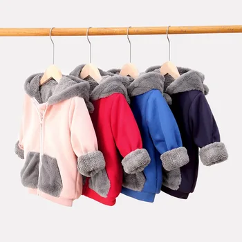 Dieťa dievča zimné oblečenie 2020 nové jesenné zimné detské bundy dieťa v teple kapucňou oblečenie pre chlapcov a dievčatá, detské knitwear