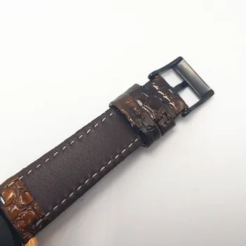Najnovšie Watchbands Pre Samsung Galaxy Sledovať 46 mm Reálnom Kožené Pútko na Zápästie Pre Samsung Výstroj S3 Náramok Pre Huami Amazfit 1 2 Pásmo