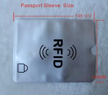 200pcs RFID Blokovanie Pas Rukáv Horizontálne Chránič Zabrániť Pas letiacich podľa NFC alebo RFID Snímače , OEM Vitajte