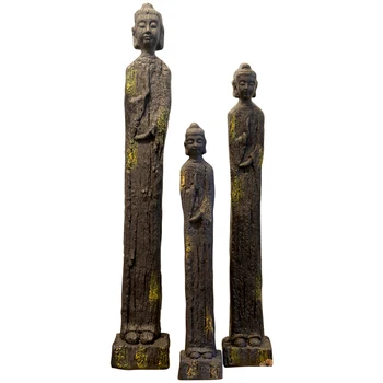 Čínska Imitácia Drevených Zen Sochu Budhu Retro Ozdoby Klasické Domáce Dekorácie Okna Verandu Dekorácie
