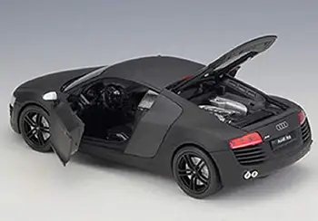 Well 1:24 Audi R8 Matte Black Diecast Model Automobilu Nové v Krabici
