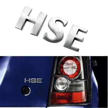 Matný Strieborný List HSE Nálepky zadných dverí Odtlačkový Zadné Znak pre Land Rover Range Rover